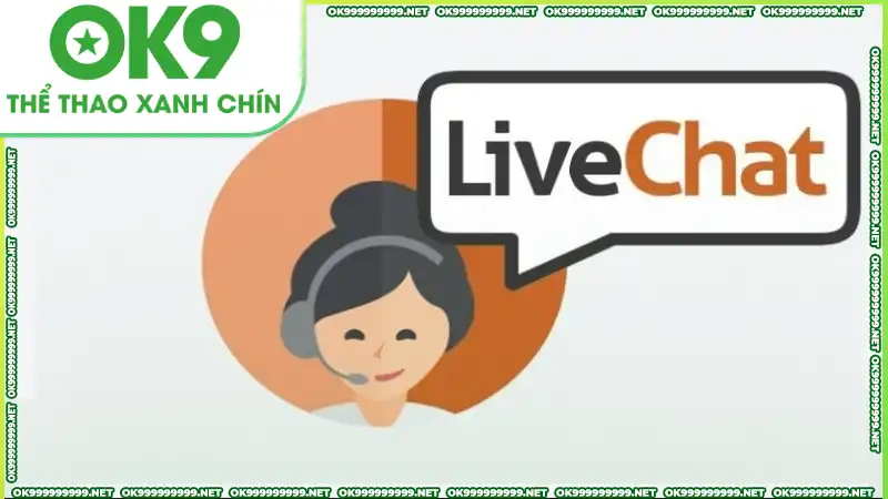 Chat trực tuyến là kênh liên hệ OK9 tiện lợi trên trang chủ