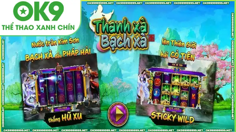 Giao diện mãn nhãn của game Thanh Xà Bạch Xà tại OK9